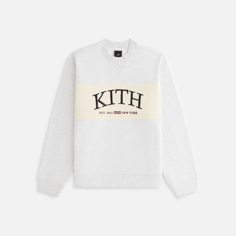 Women's Evening Clothes Kith Women Ashwin Panelled Crewneck - Light Heather Grey