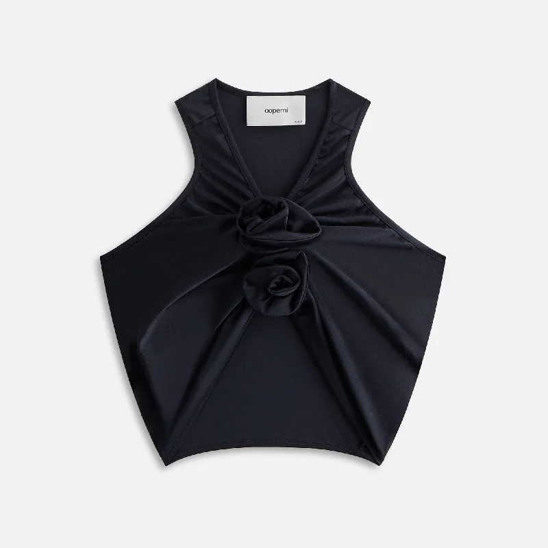 Women's High-Fashion Clothes Coperni Flower Top - Black