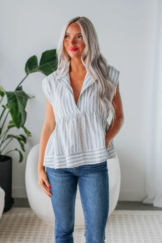 Chic Women's Garments Constance Striped Top