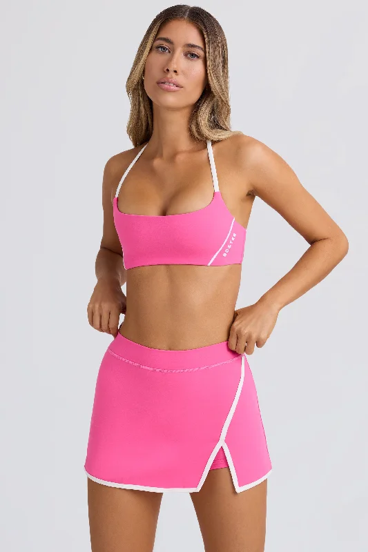 Formal Clothing For Women Soft Active Mini Skort in Bubblegum Pink