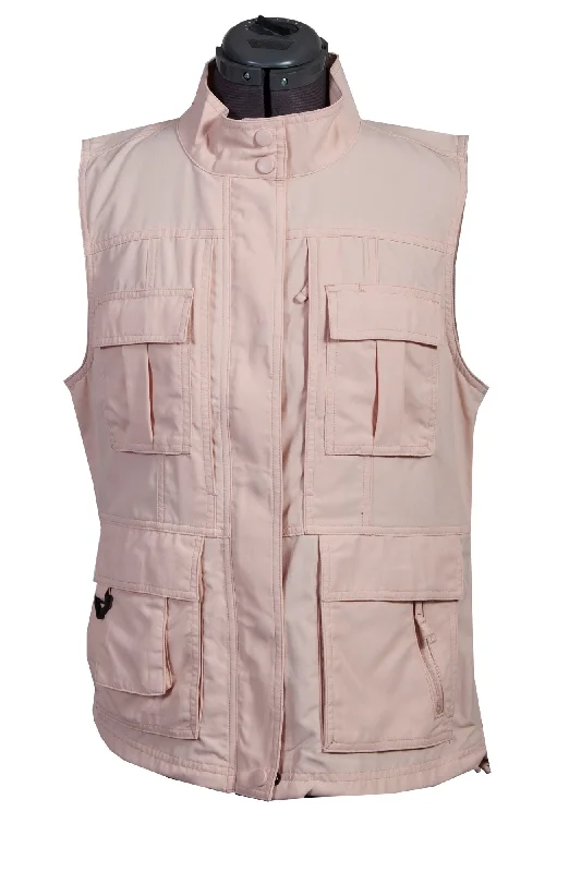 Affordable Women's Clothes Scully Womens Rose Nylon Multi-Pocket Vest