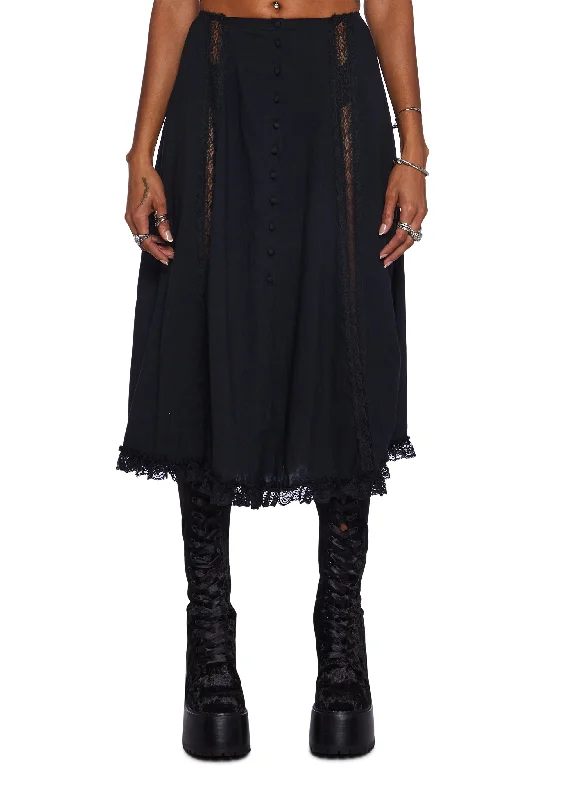 Women's High-Fashion Attire As I Will It Midi Skirt