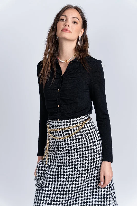 Women's Casual Wear Outfit Tweed Fringe Skirt