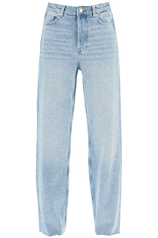 Comfortable Women's Attire Ganni Women's "Heavy Overdyed blue Jeanz