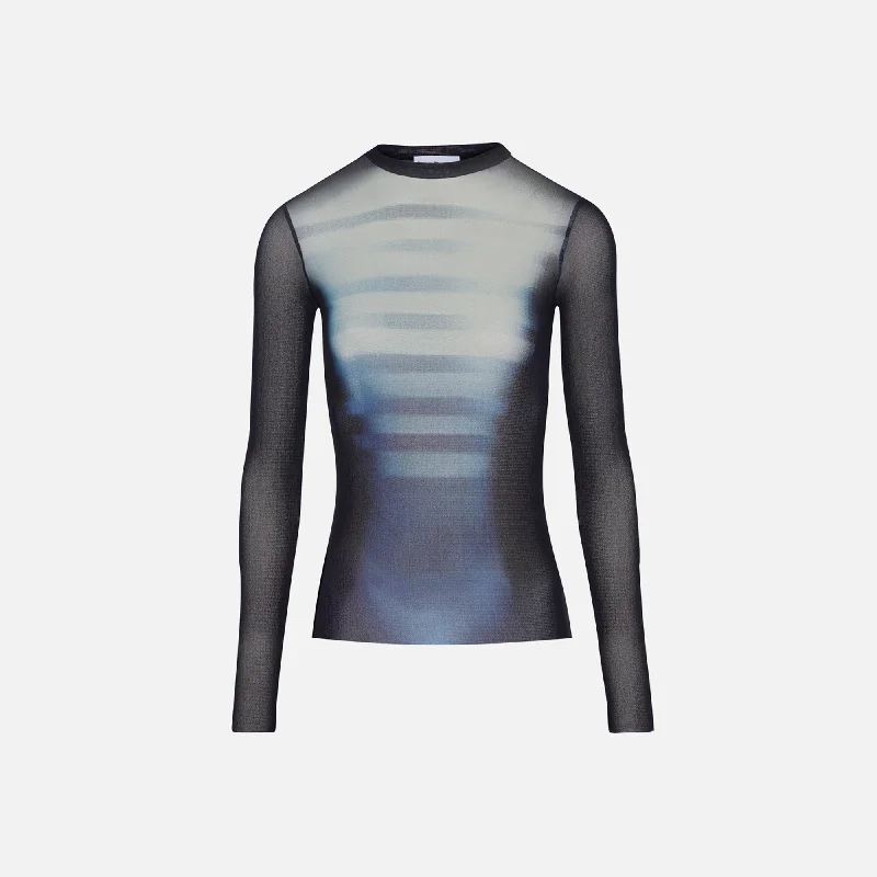 Women's Tops And Clothing Jean Paul Gaultier Mesh Crew Neck Top - Le Male