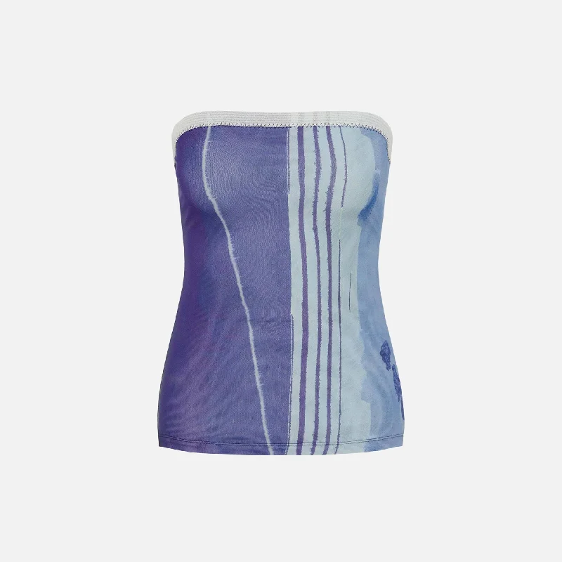 Women's Office Attire SIR Breeze Bandeau Top - Shoreline Stripe