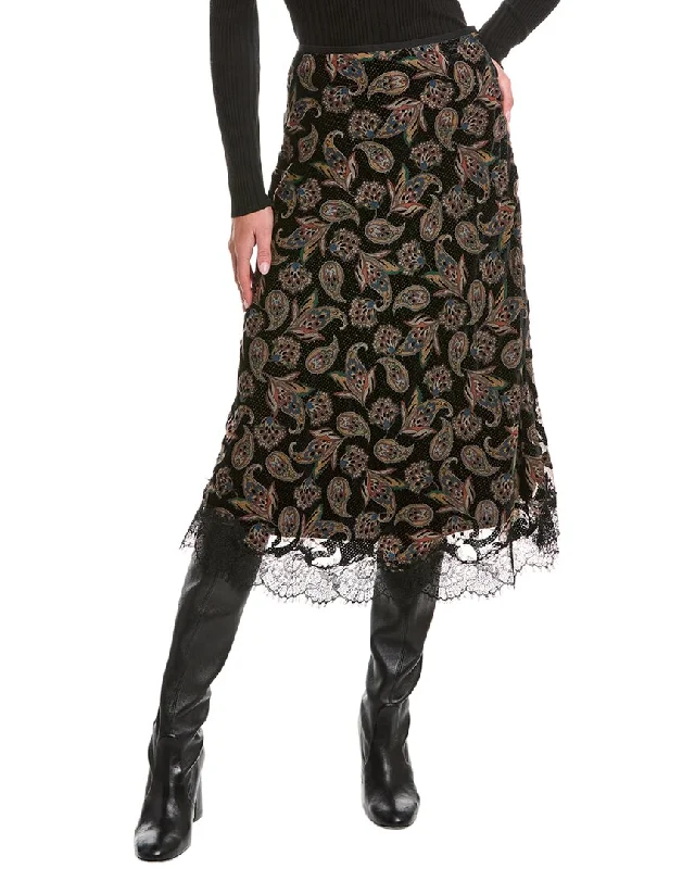 Women's Elegant Evening Attire ba&sh Rita Midi Skirt