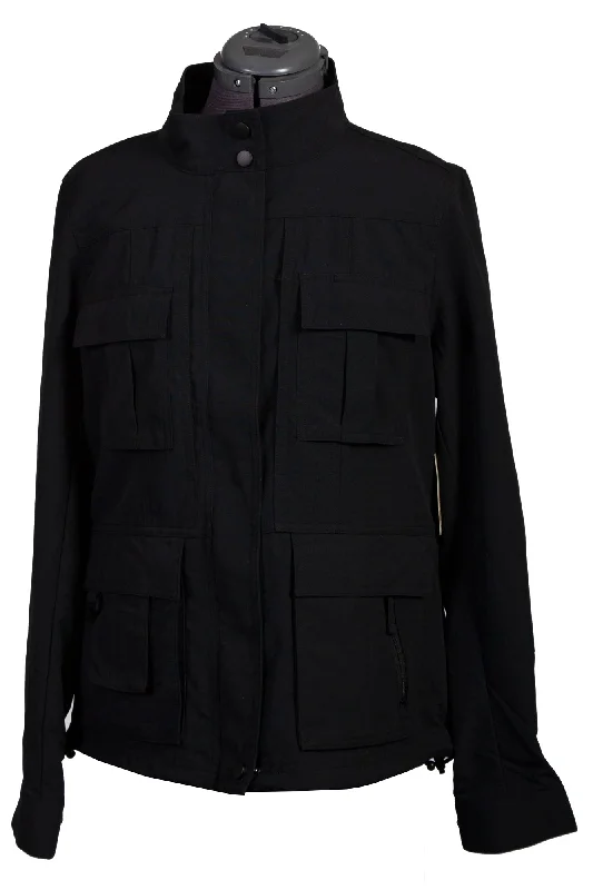 Women's Occasion Wear Apparel Scully Womens Black Nylon Multi-Pocket Jacket