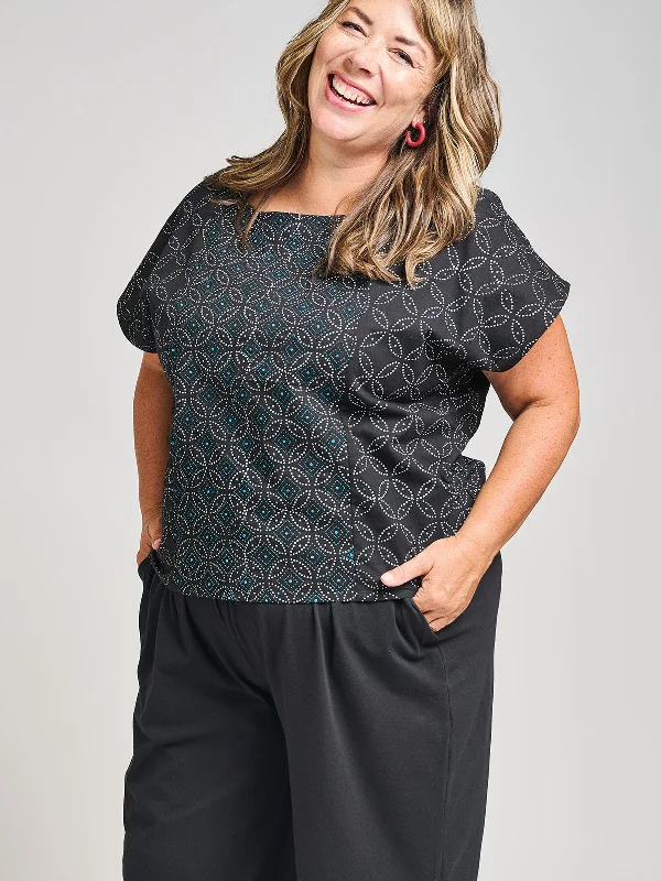 Chic Women's Garments Cara Plus Size Top - Ikigai Black