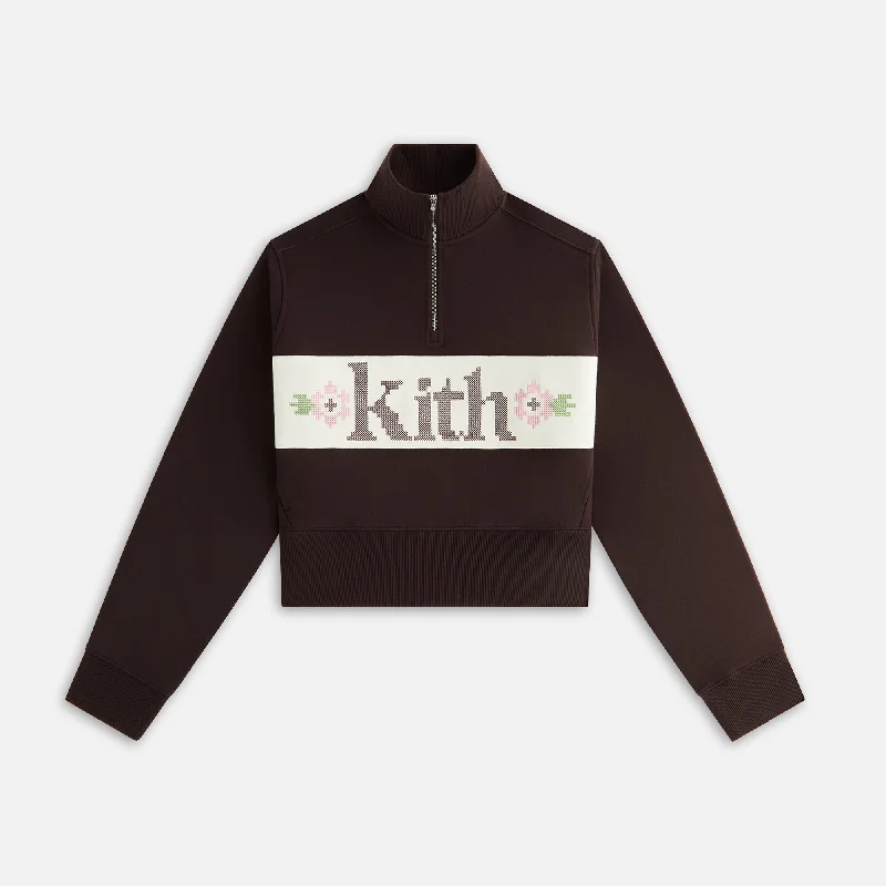 Women's Party Outfit Kith Women Hunter II Needlepoint 1/4 Zip - Incognito
