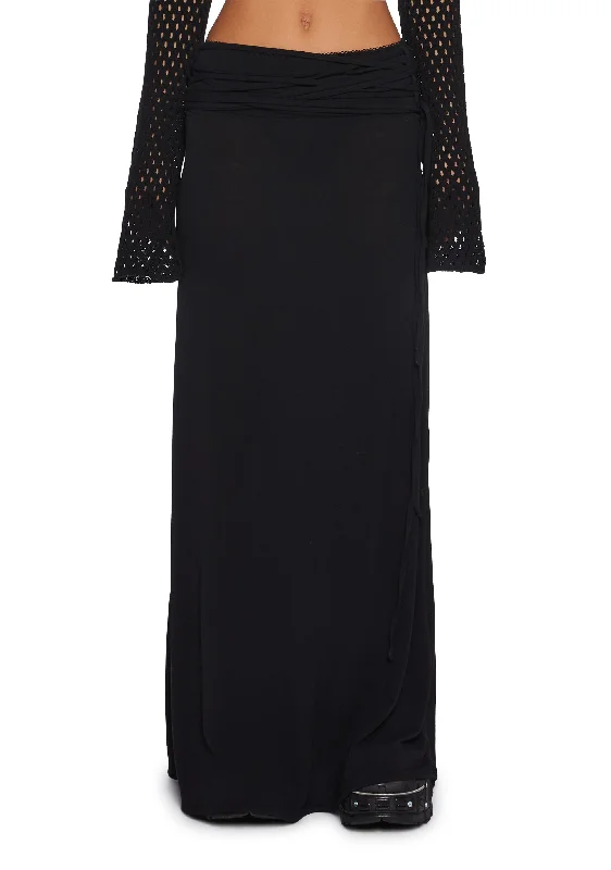 Women's Evening Attire Diatonic Knit Maxi Skirt