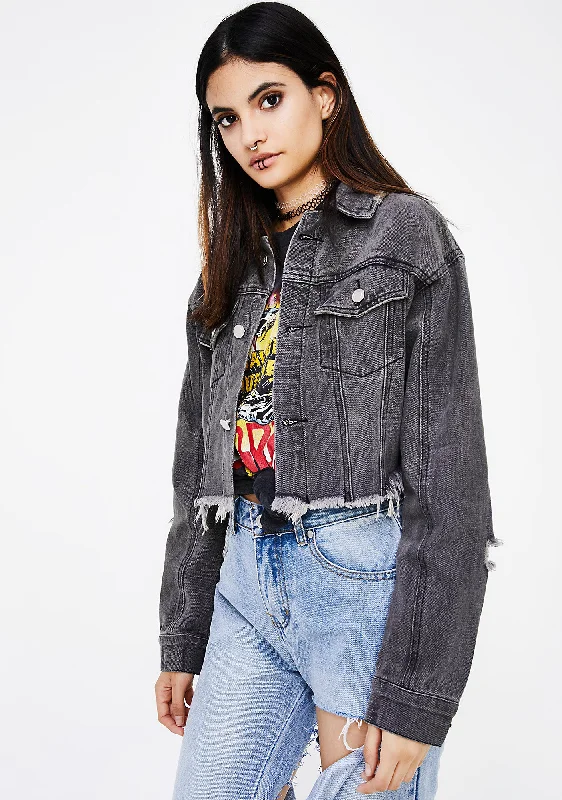 Women's Night-Out Outfit Throwdown Denim Jacket