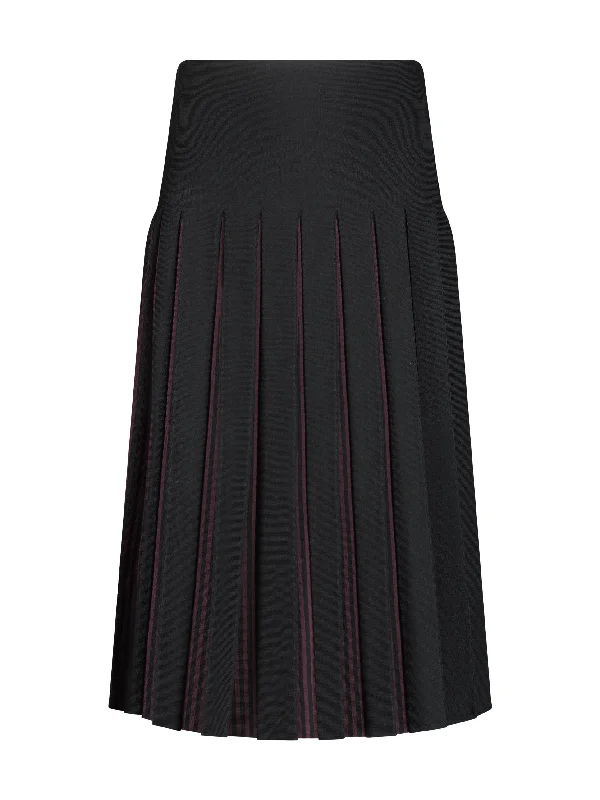 Fashionable Women's Outfit Striped Wonder Skirt