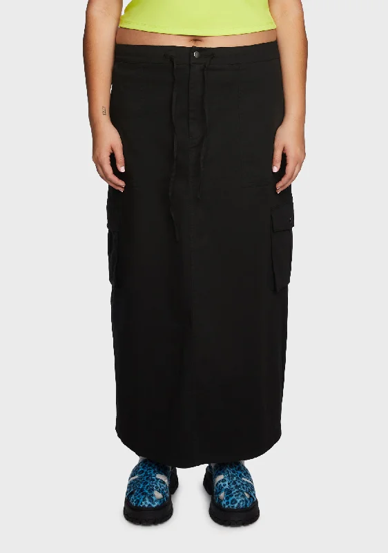 Women's Office Attire Plus Sense Of Wanderlust Cargo Skirt