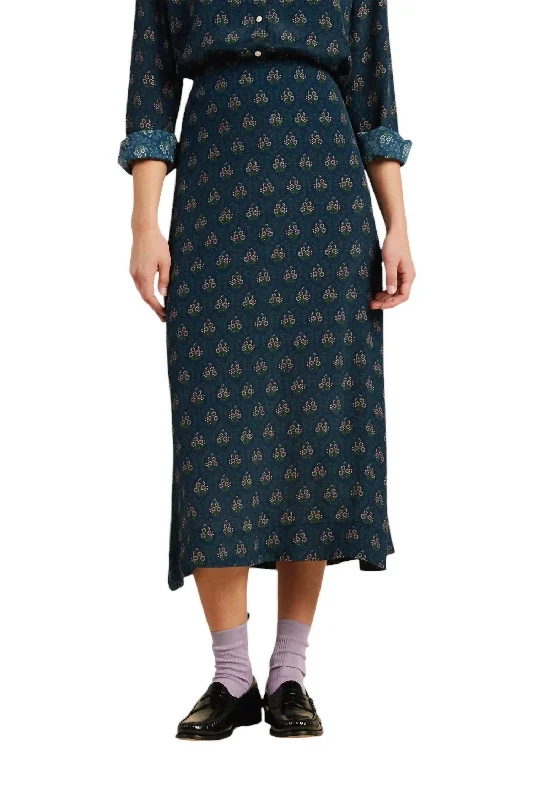 Women's Attire Demi Skirt In Coastal Mosaic