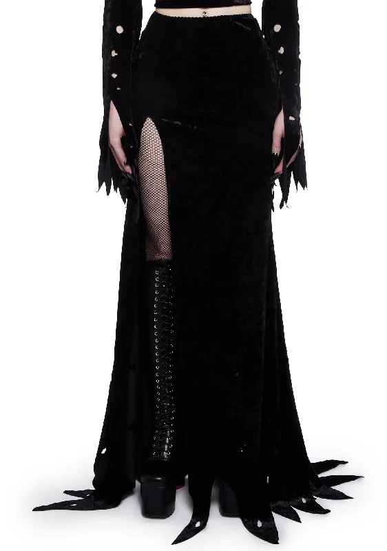 Classic Women's Apparel Mistress Of The Dark Maxi Skirt