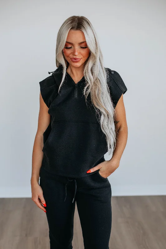 Women's Everyday Apparel Grantham Lounge Top - Black