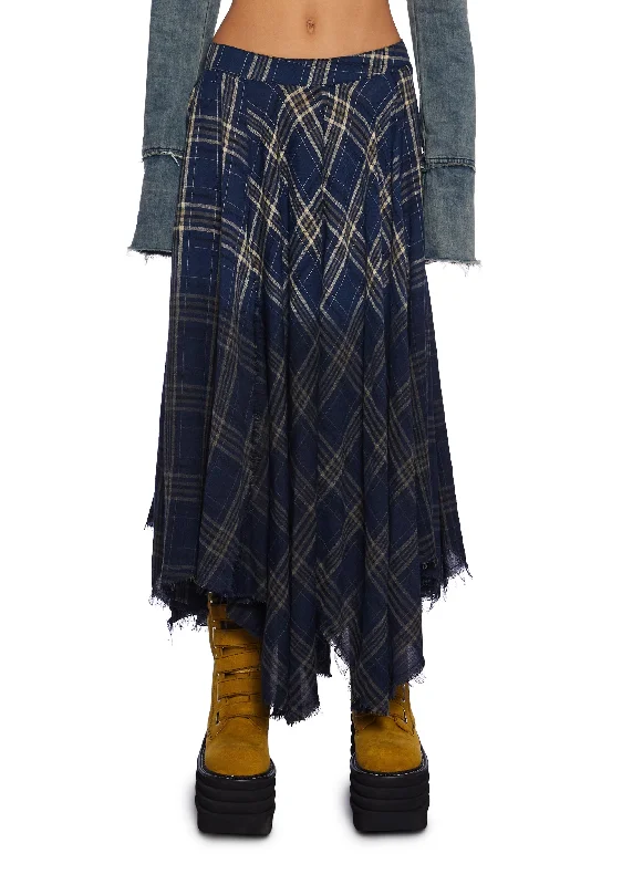 Women's Date Night Outfit Model Approved Maxi Skirt - Blue