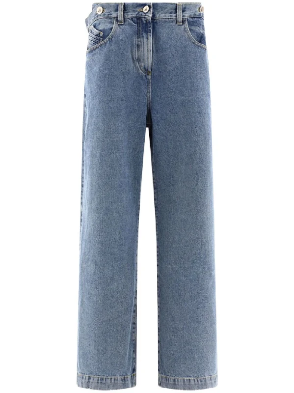 Women's Holiday Attire The Attico Women's Jeans Clear blue