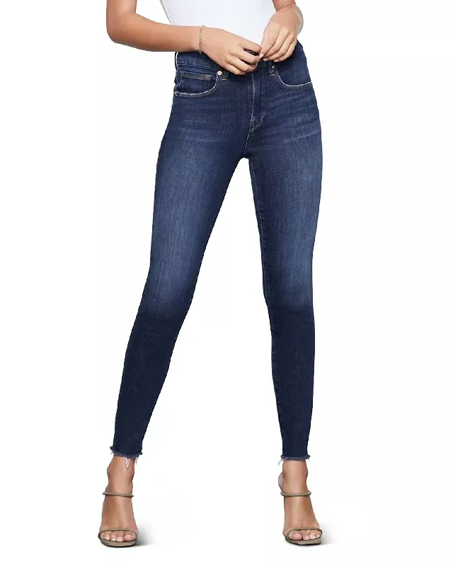 Women's Resort Garments Women's Legs Raw Edge Jean In Blue