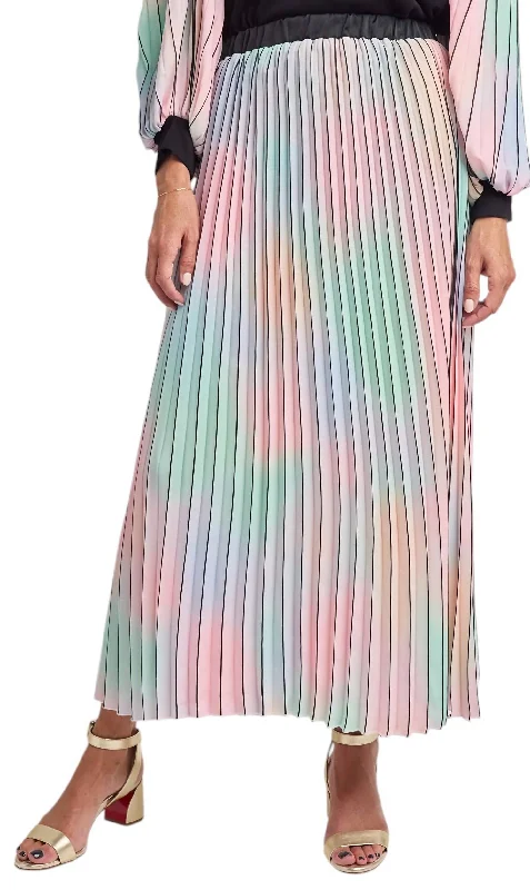 Women's Comfortable Lounge Attire Pia Midi Skirt In Multi