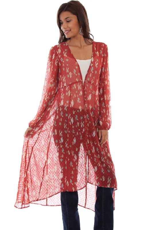 Women's Elegant Garments Scully Womens Spice Polyester Swiss Dot Duster