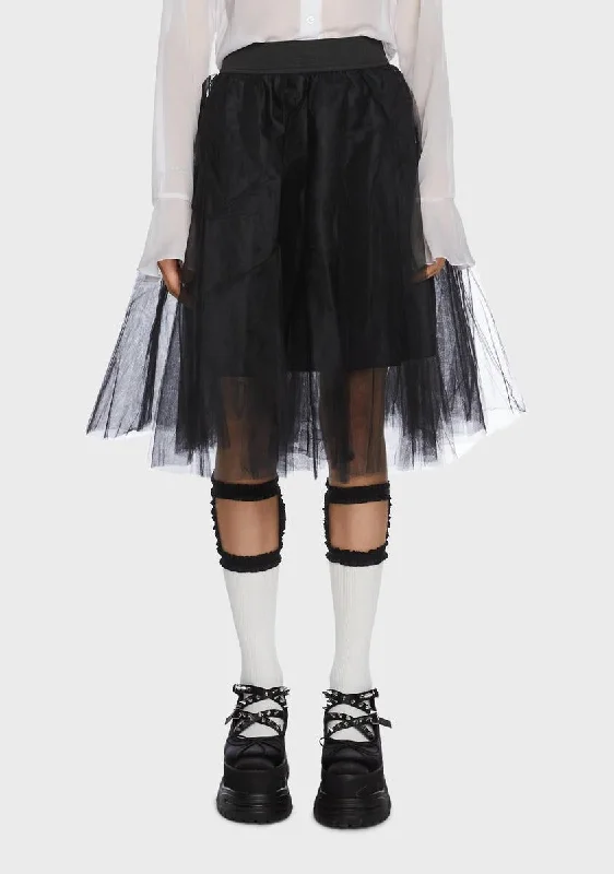 Women's Vintage-Inspired Outfit Midnight Dancin' On My Own Tulle Skirt