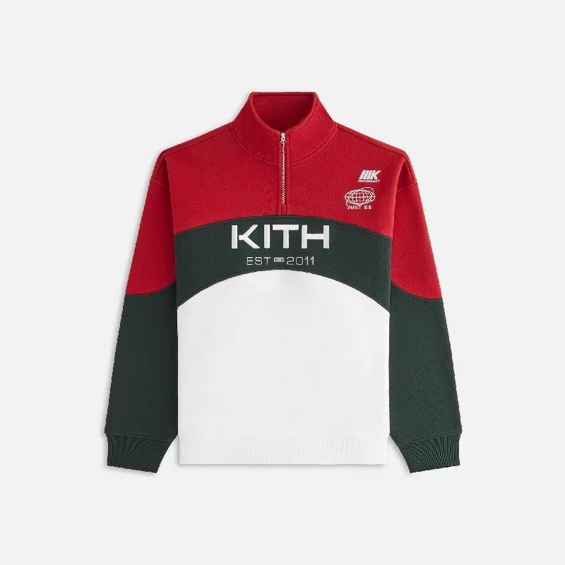 Women's Fashion-Forward Apparel Kith Women Hunter III Panelled Quarter Zip - White