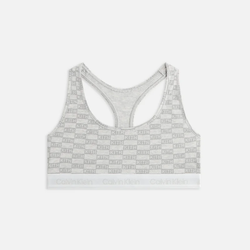 Women's Professional Outfit Kith Women for Calvin Klein Classic Bralette - Light Heather Grey