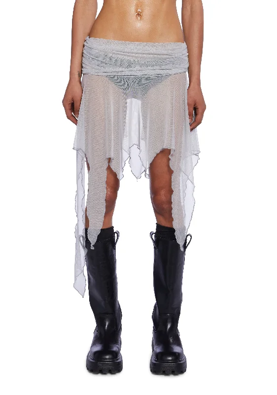 Tailored Clothing For Women Charged Foldover Handkerchief Skirt