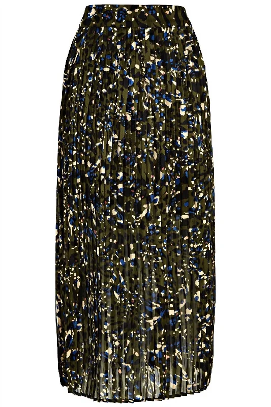 Women's Casual Garments Veronica Pleated Skirt In Multi