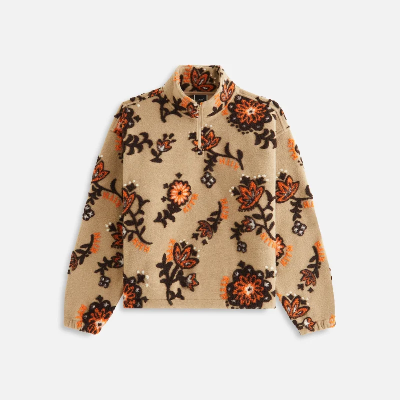 Formal Outfit For Women Kith Women Hunter III Paisley Sherpa 1/4 Zip - Canvas