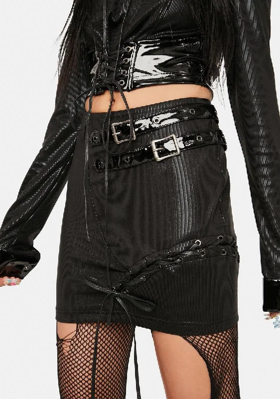 Affordable Women's Clothing Sexy Gothic Punk Mini Skirt