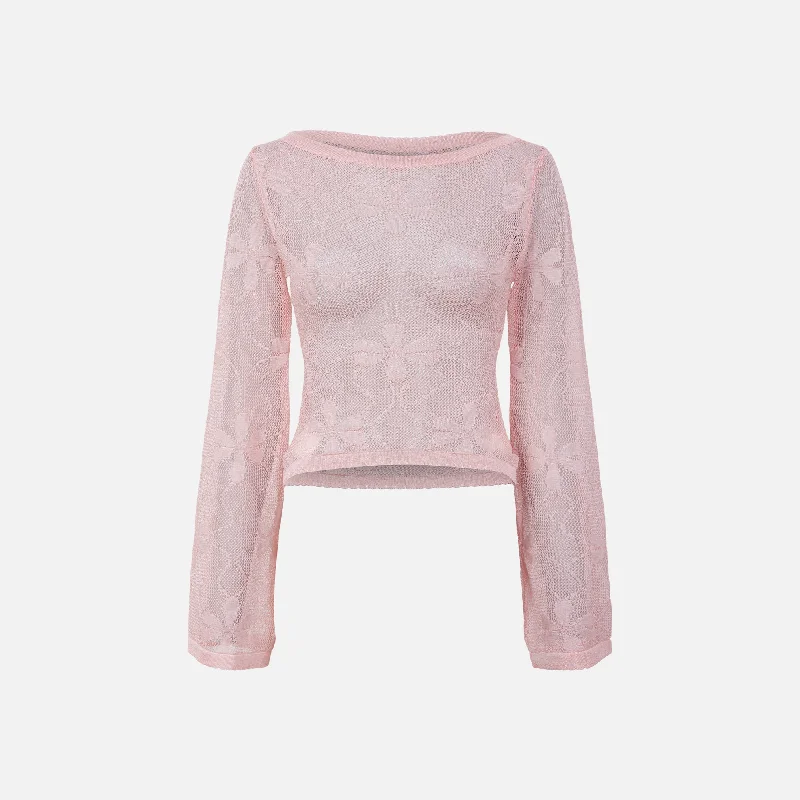 Women's Work Apparel Asta Resort Claudia Tricot Top - Rose