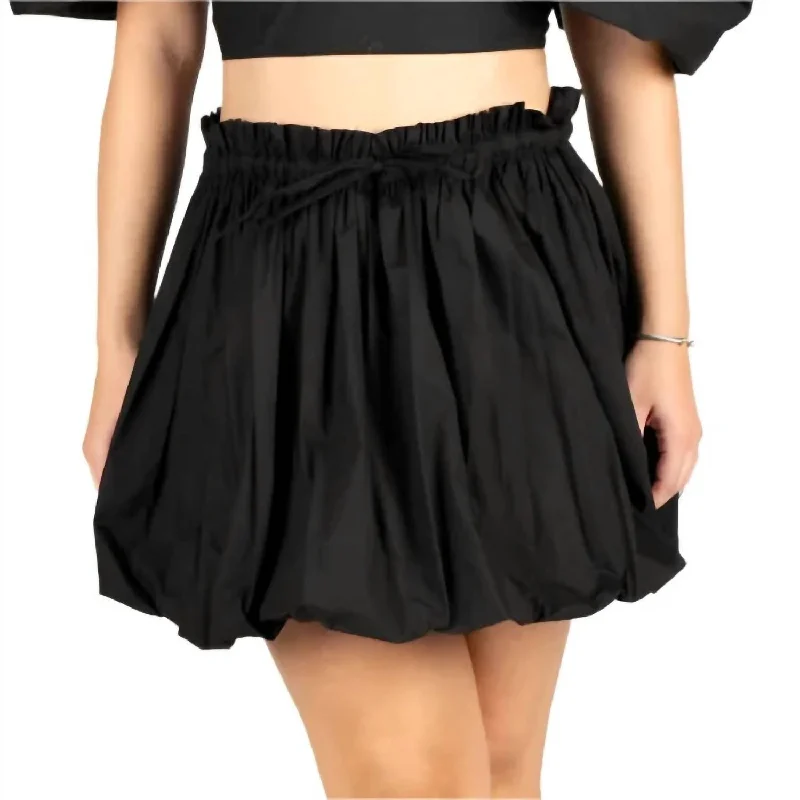 Women's Outerwear Attire Kayla Poplin Skirt In Black