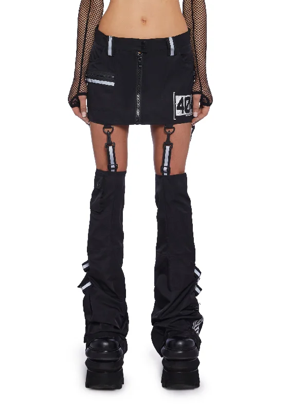 Women's Outerwear Garments In The Matrix Mini Skirt With Leg Warmers