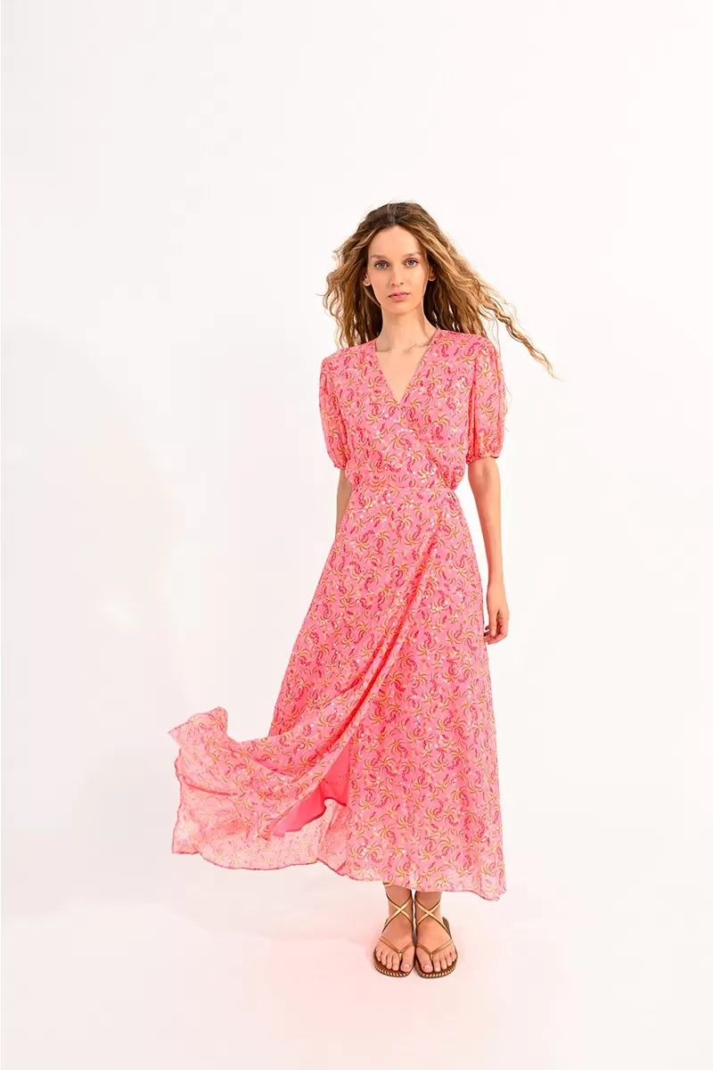 Luxe Women's Fashion Lili Sidonio Pink Lola Dress