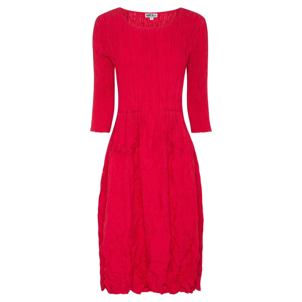 Women's Evening Apparel Alquema 3/4 Sleeve Smash Pocket Dress Rasberry