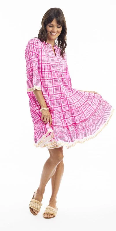 Catch Every Fashion Trend Hot pink straddie dress