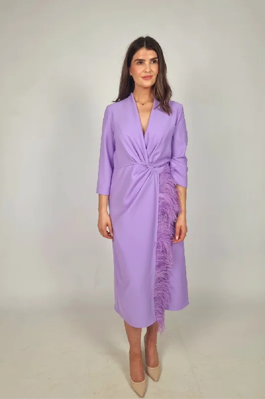 Plus-Size Women's Clothing Moskada Malva Tulipan Lavender Dress