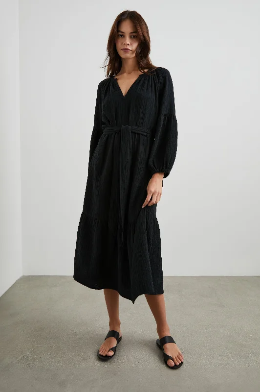 Wardrobe Essentials VITTORIA DRESS - BLACK