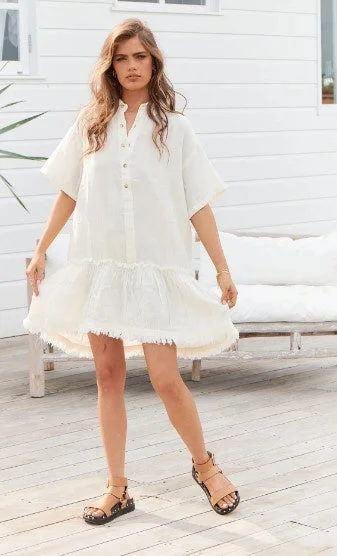 Big Savings On Trendy Styles IndiaRose Tash Offwhite dress