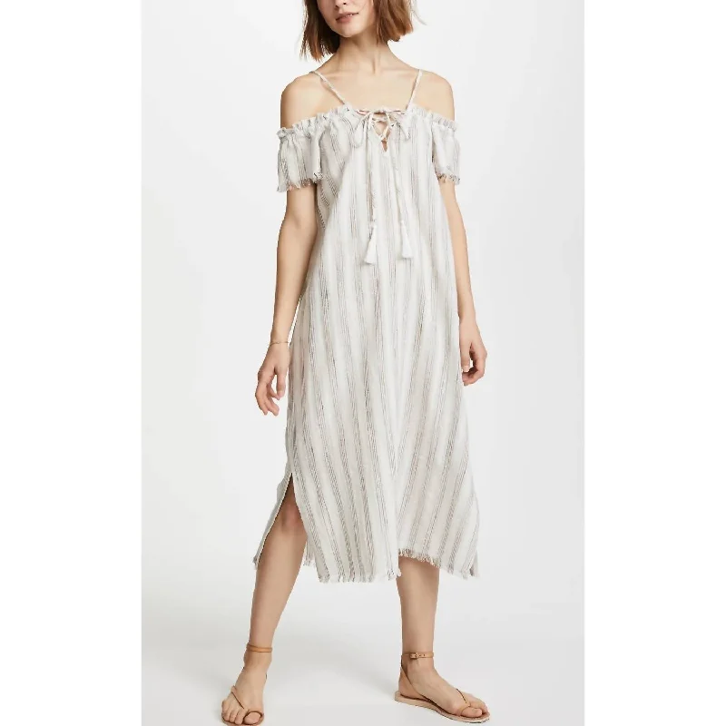 Women's Outerwear Garments Cover Up Dress In White
