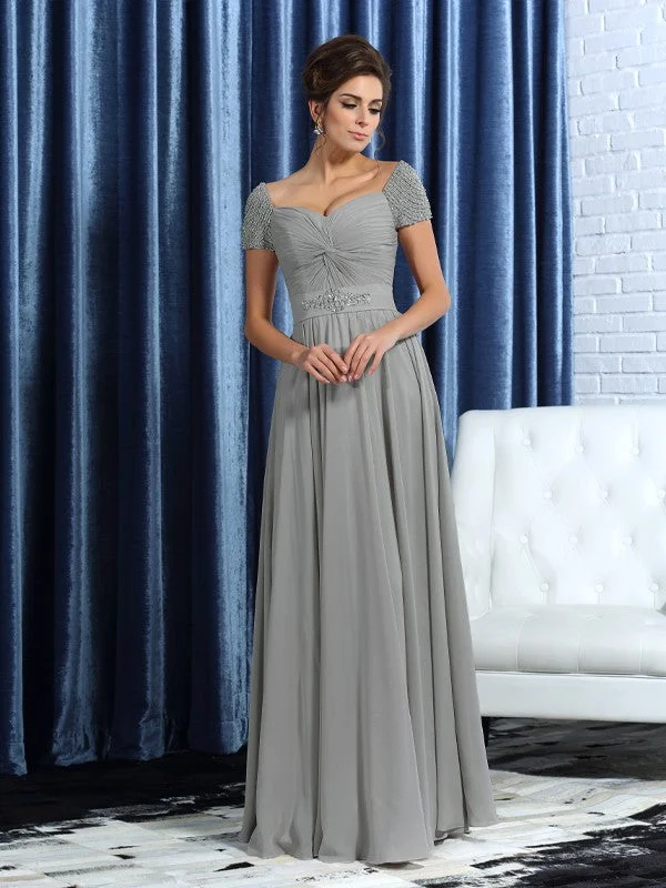 Low Price Special Mother of the Bride Dresses A-Line Sweetheart Beading Short Sleeves Long Chiffon Low Price Special Mother of the Bride Dresses A-Line Sweetheart Beading Short Sleeves Long Chiffon