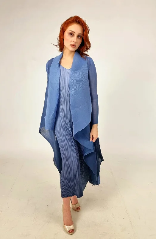 Affordable Online Boutiques Alquema Bluebird To Dazzling Blue Ombre Long Estrella Dress And Collare Old Coat