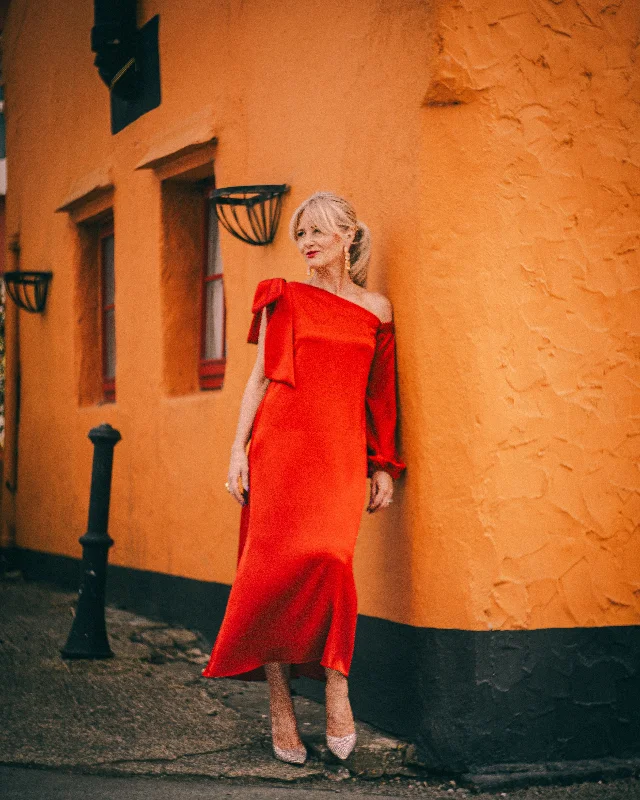 Women Online Clothing Boutiques Moskada Red Elba Dress