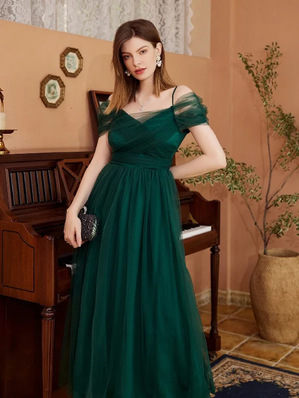 Fashion-Forward Styles At Incredible Discounts BerriesJam - Off Shoulder Mesh Lace-Up Tea-Length Pro Dress Fashion-Forward Styles At Incredible Discounts BerriesJam - Off Shoulder Mesh Lace-Up Tea-Length Pro Dress