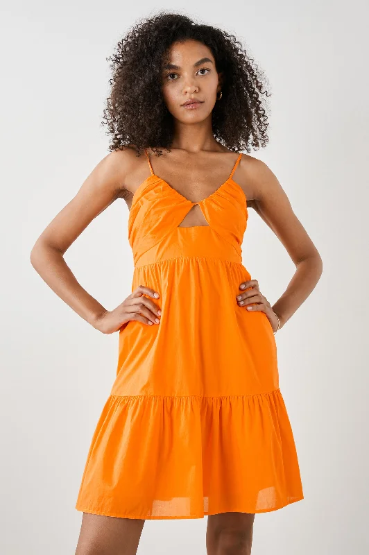 Day To Night Styles CHRISSY DRESS - TANGERINE