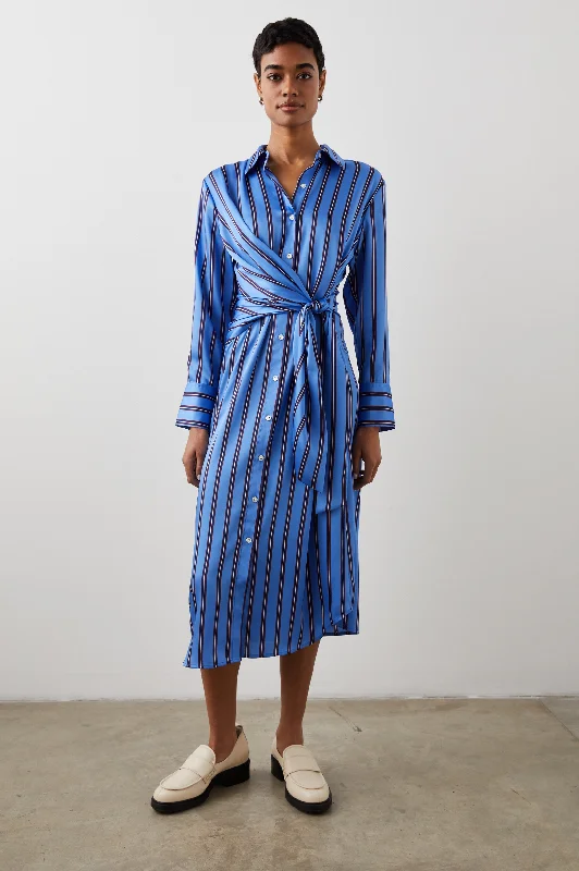 Vintage Elegance LACEY DRESS - PRIMROSE STRIPE