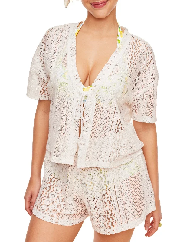 Women's Casual Outfit Nika Women's Swimwear Two-piece Swim Cover-up Top